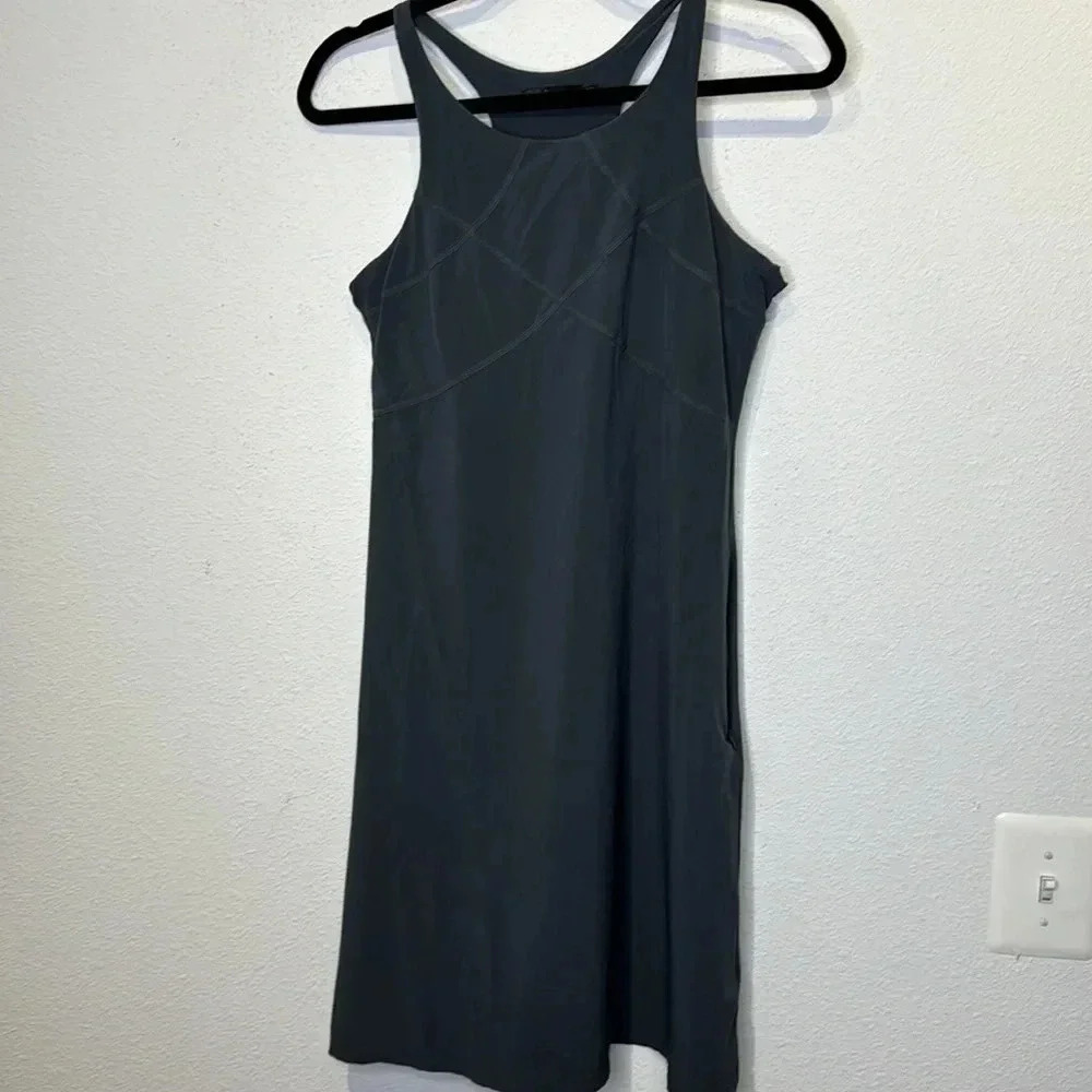 Prana Small casual athletic Barton gray dress - Picture 3 of 8